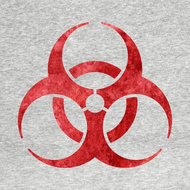 Red Biohazard Symbol by Rebellion10